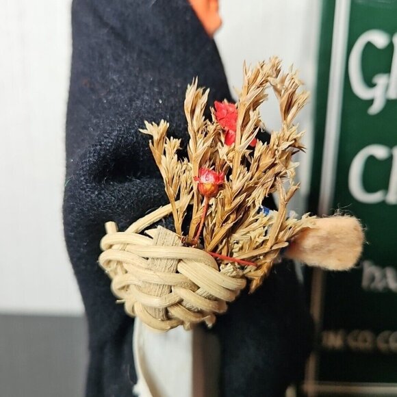 Vintage Character Doll Dublin Flower Seller with Basket Grange Craft Ireland - Picture 4 of 10